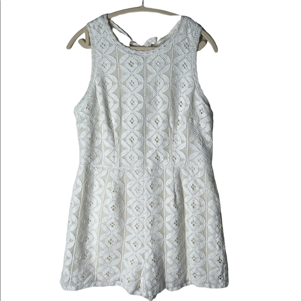 White Lace Romper